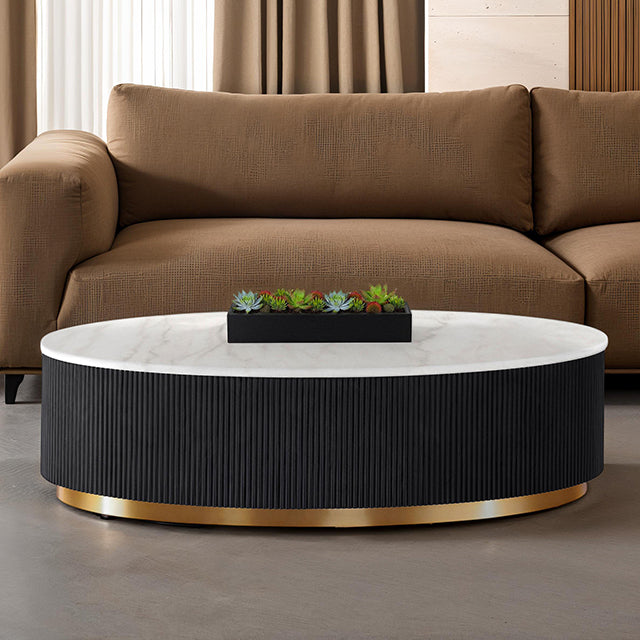 Mesa de centro ovalada Virden
