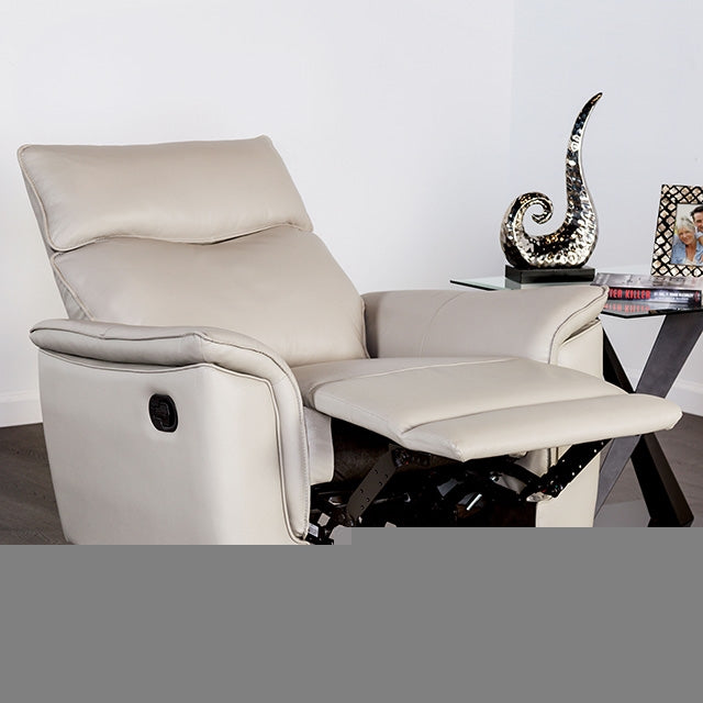 Bienne Recliner Chair White & Black