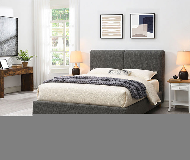 Stavern Bed Black & Grey