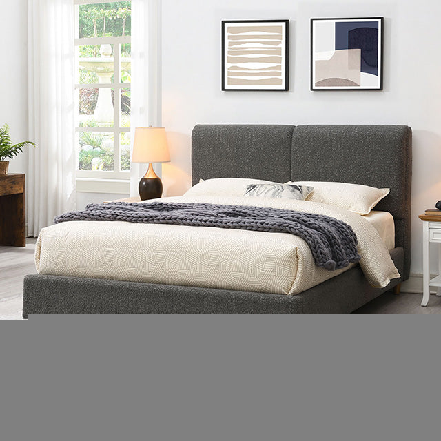 Stavern E.King, Full, & Queen Bed Grey & Black