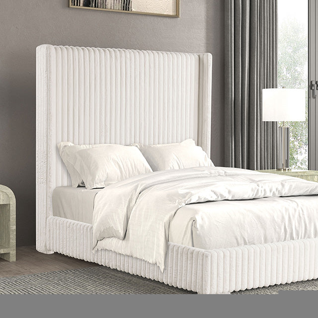 Cadwell E.King, Queen, & Full Bed White, Gray, & Black