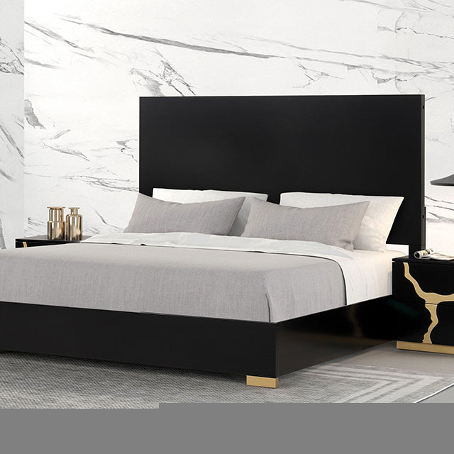 Goldsberg E.King & Queen Bed Grey & Pink