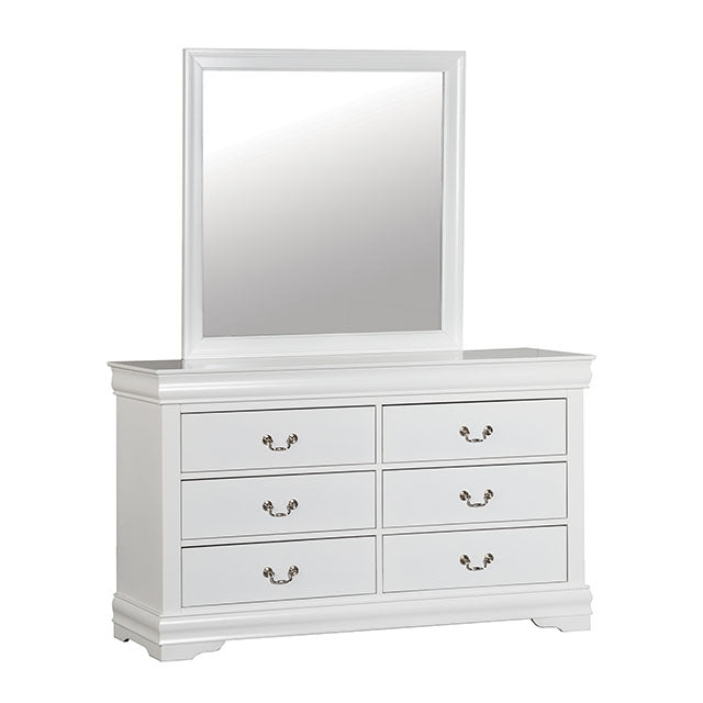 Louis Philippe Full, Twin, Full, & King Bed Black, Grey, Brown & White