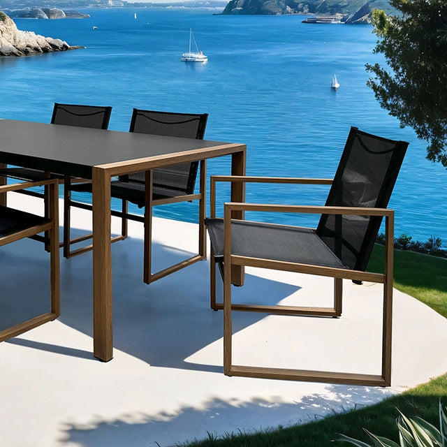 Juego de comedor para exteriores Oswego de 8 piezas